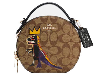 Women's Coach x Michel Basquiat Signature CanTee shirtn Crossbody Bag Small in Brown | StockX