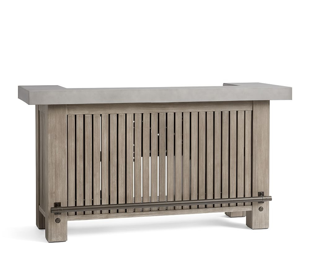 Abbott Concrete & FSC® Acacia Ultimate Bar | Pottery Barn (US)