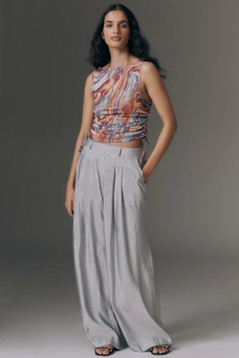 The Avery Sheer Wide-Leg Trousers by Maeve | Anthropologie (US)
