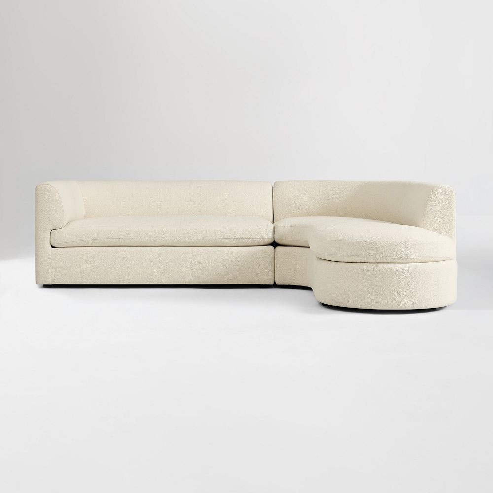 Kane 2-Piece Wedge Chaise Sectional (113") | West Elm (US)