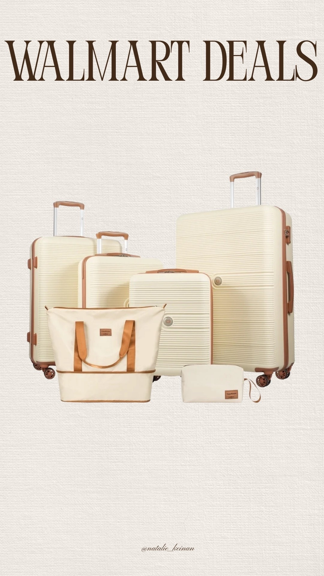 The cutest luggage set for under $110!!!

#LTKSaleAlert #LTKHome #LTKWedding