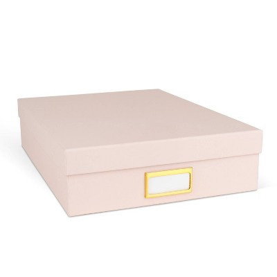 Sugar Paper Essentials Document Box Pink: Desk Organizer & Document Holder for Office Supplies | Target