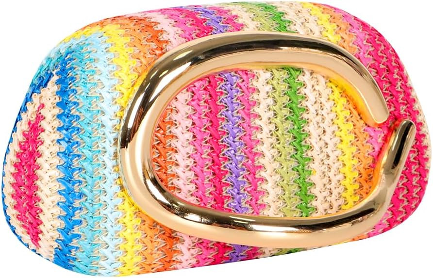 Straw Clutch Purse Summer Evening Bag Woven Beach Handbags for Women Wedding Vacation Clutch Bags... | Amazon (US)