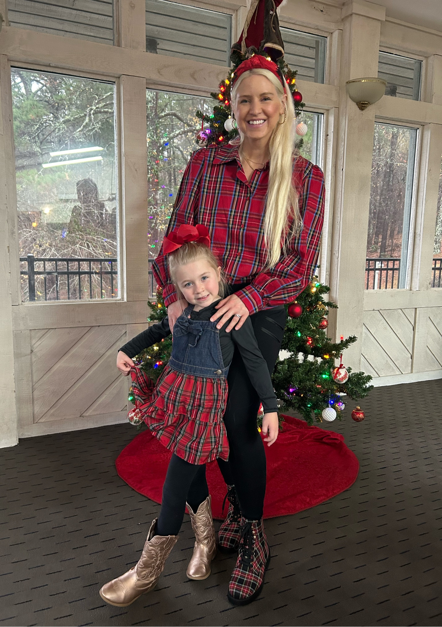 Christmas party must haves. A cute tartan plaid matching blouse and shoes 🤩 obsessed 😍 
Matching mini me too 🥰🥰

#LTKSeasonal #LTKfindsunder50 #LTKshoecrush