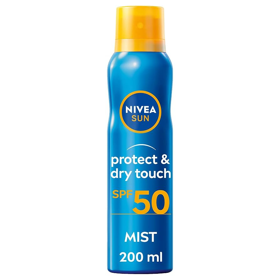 NIVEA SUN Protect & Dry Touch Refreshing Sun Mist Spray SPF50 (200ml), Water-Resistant Sun Spray,... | Amazon (UK)