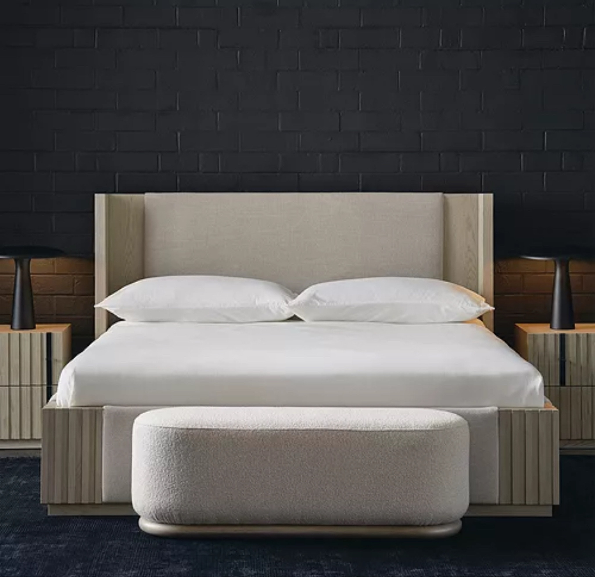 Asha Bench

A soft landing for the end of bed, the Asha bench adds a welcoming layer of texture in a light-toned boucle fabric. Set on a rounded wood plinth base, its curved pill shape brings a timeless yet contemporary feel to bedrooms, hallway nooks, and dressing areas. 

#LTKStyleTip #LTKHoliday #LTKHome