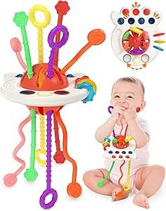 Yetonamr Baby Sensory Montessori Toys for 6-12-18 Months, Pull String Developmental Toys, Toddler... | Amazon (US)
