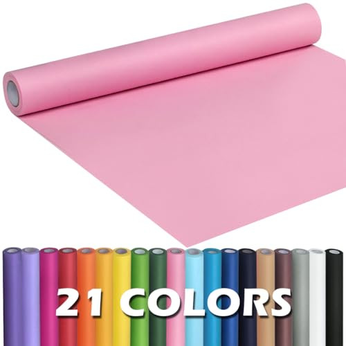 PerkHomy Light Pink Kraft Paper Roll 17.5" x 960" (80') for Gift Wrapping Bouquet Flower Art Painting Craft Writing Packaging Shipping 80GSM 55LB (Light Pink, 17.5" x 80') | Amazon (US)