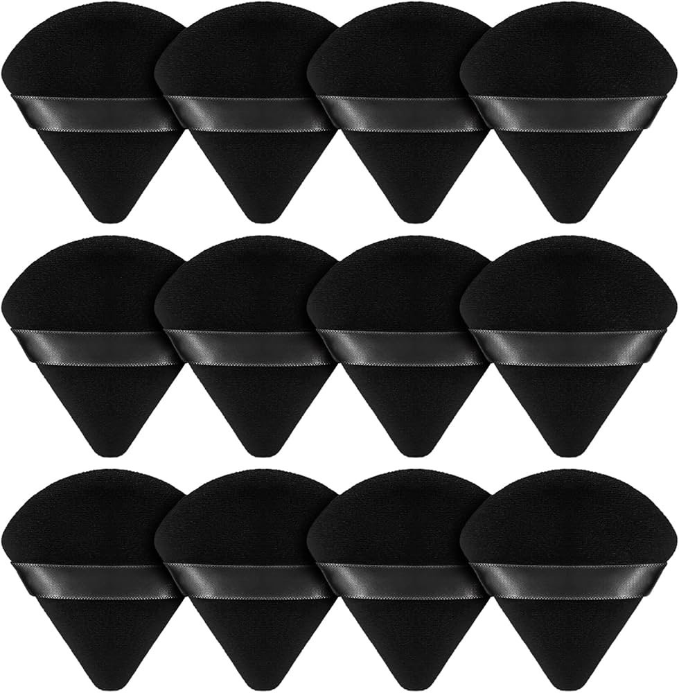 BEAKEY 12pcs Powder Puffs for Face Powder Triangle Powder Puff for Loose & Cosmetic Foundation, M... | Amazon (US)