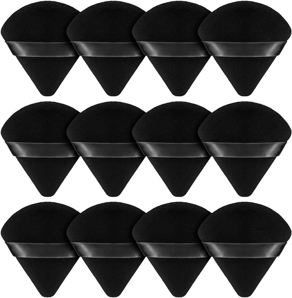 BEAKEY 12pcs Powder Puffs for Face Powder Triangle Powder Puff for Loose & Cosmetic Foundation, M... | Amazon (US)