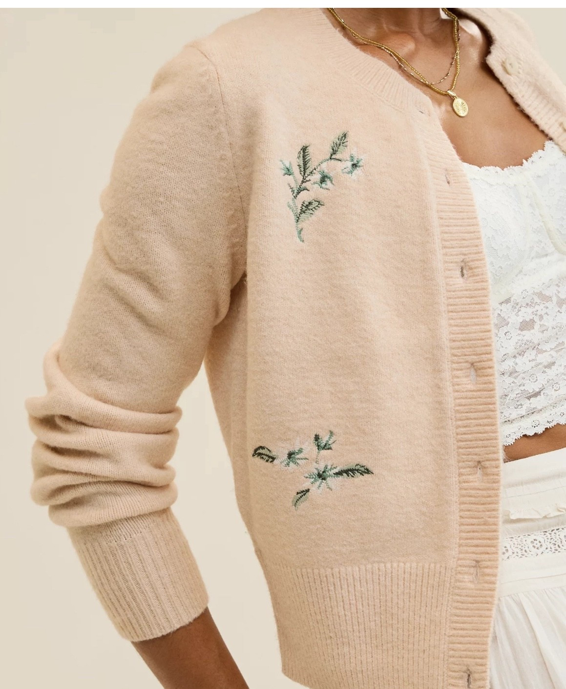 Super soft embroidered cardigan on sale 
