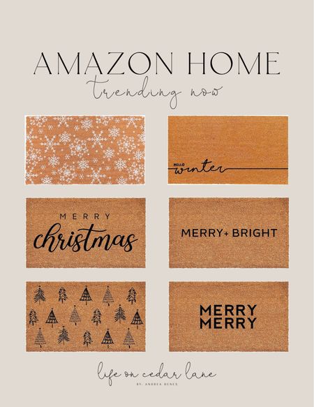 Amazon Home - Welcome your guests this holiday season with a seasonal doormat! #amazonchristmas #frontporch #porchdecor

#LTKHoliday #LTKhome #LTKSeasonal