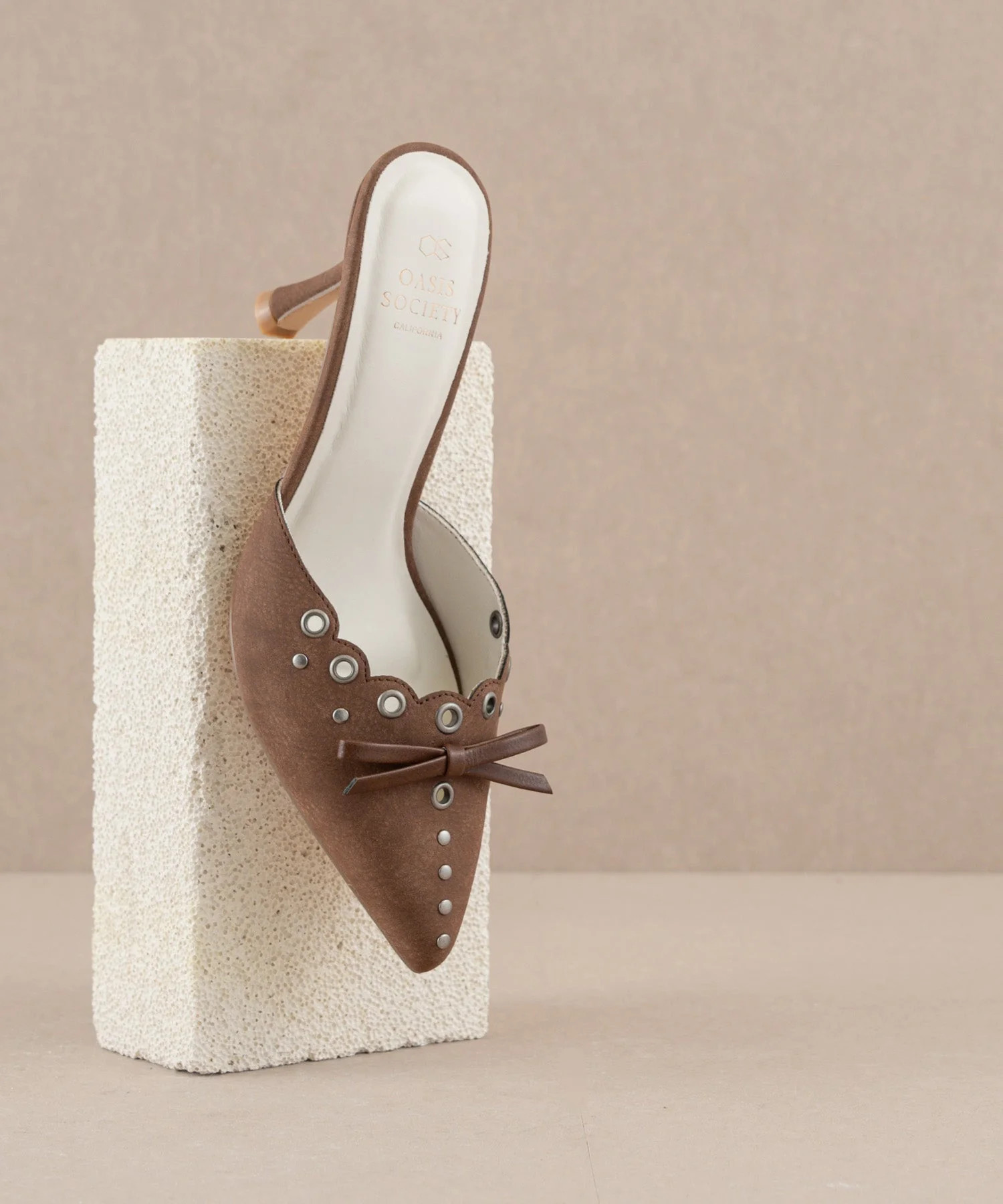 The Meridian | Cocoa Kitten Heel | Oasis Society