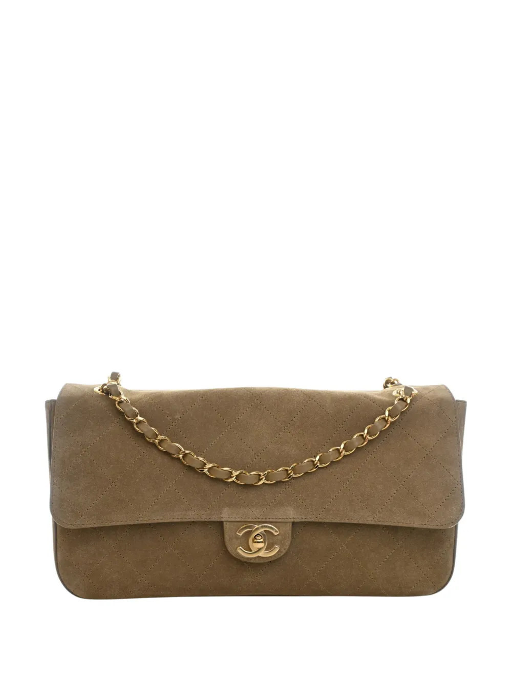 CHANEL Pre-Owned 2021-2026 Small Quilted Suede Souplissimo Maxi Flap shoulder bag - Brown | Farfetch Global
