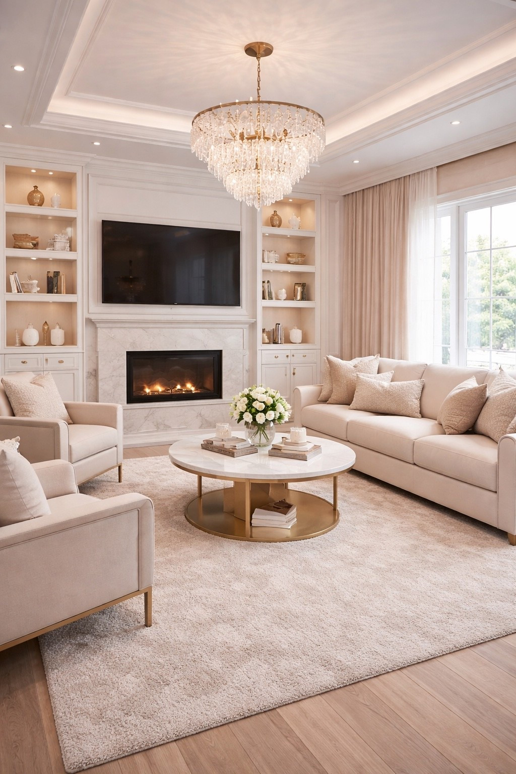 A soft neutral living room with warm textures, built-ins, and a timeless elegant feel.

#livingroomideas #luxurylivingroom #neutralhome #livingroomdecor #modernlivingroom #cozyhome #homedecor #interiordesign #luxuryhome #elegantinteriors #beigehome #neutraldecor #fireplacedecor #builtinbookshelves #coffeetabledecor #softminimalism #warmminimalism #designerhome #homeinspo #designinspo #wayfairhome #ltkhome #ltkit #shopthelook #pinteresthome #sophisticatedstyle #luxuryinteriors #cozylivingroom #contemporaryhome #homestyle