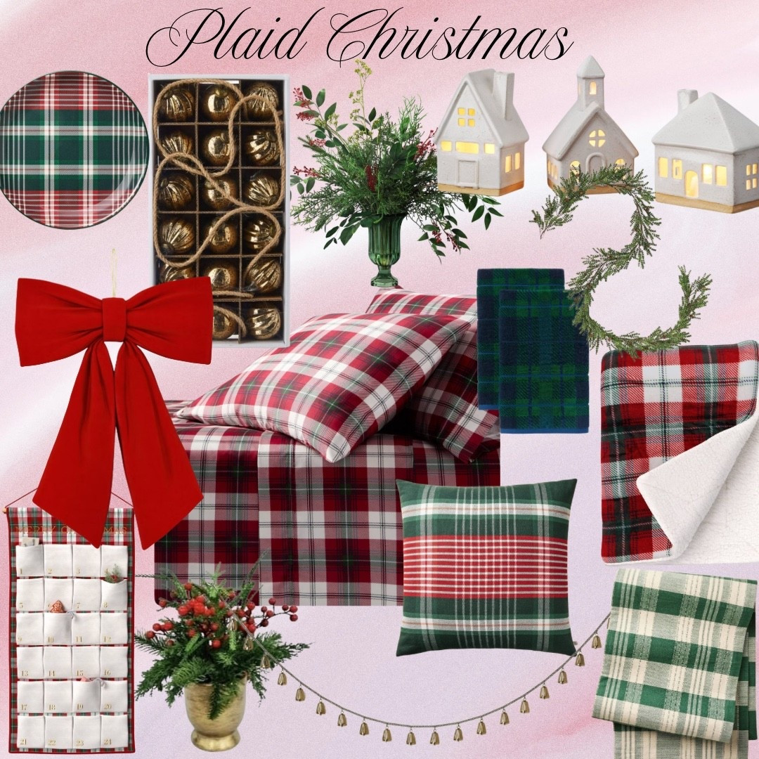 Plaid Christmas decoration for a very homey holiday season. Definitely feels like a cozy Christmas! #targethome #walmarthome #walmartchristmas #targetchristmas #christmasdecor #christmasplaid 

#LTKSeasonal #LTKHoliday #LTKFindsUnder50