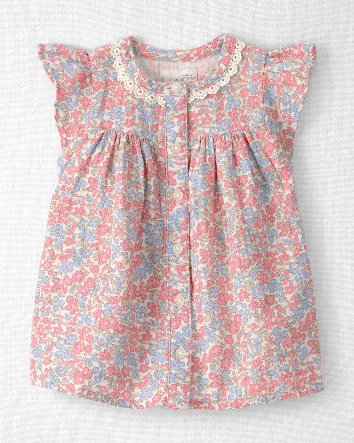 Baby Girl Organic Cotton Gauze Dress in Spring Floral Print | Carter's Inc