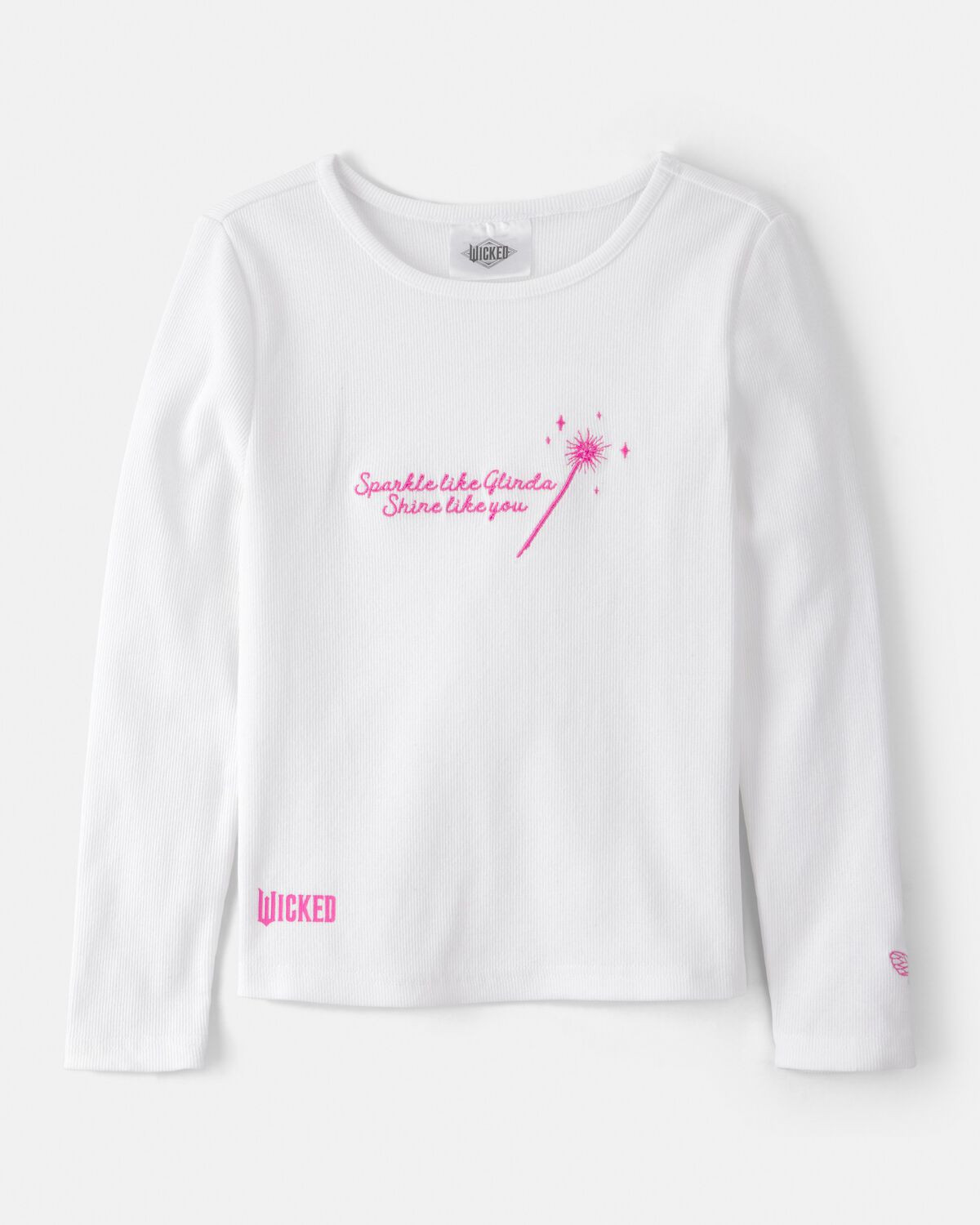 Girls Wicked Glinda Rib Top - White | Carter's Inc