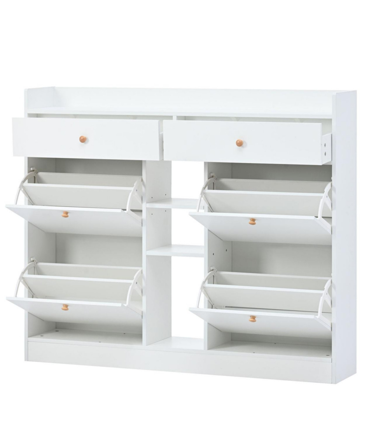 4-Drawer Shoe Cabinet for Entrance Hallway - White | Macy's