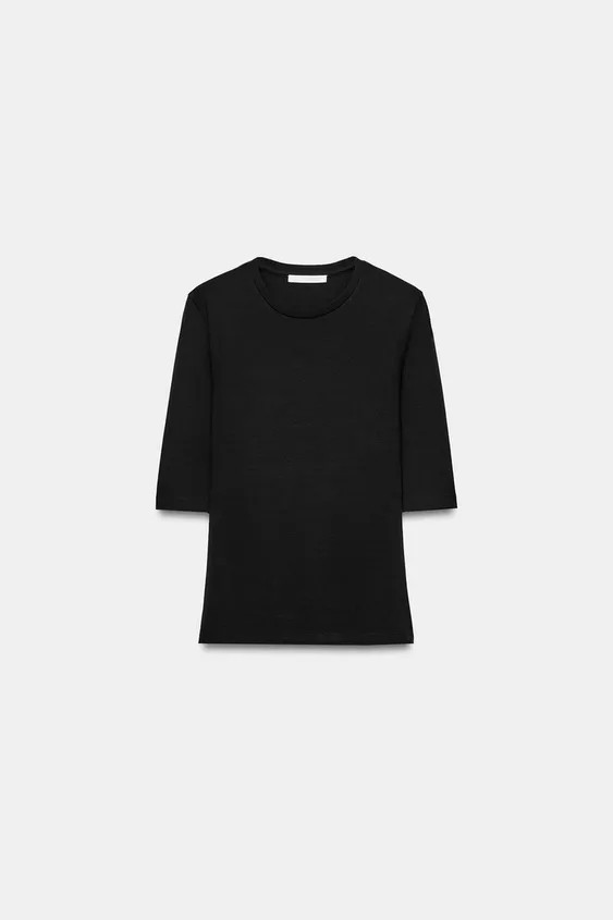 ELBOW-SLEEVE T-SHIRT | Zara UK