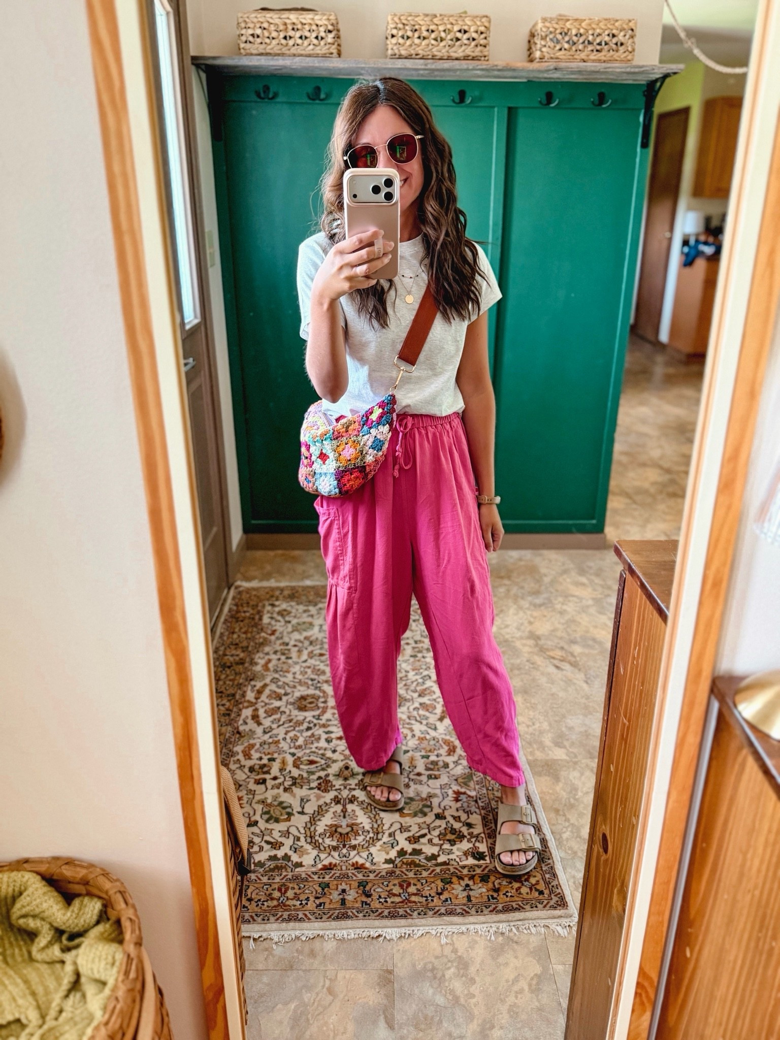 Small in my tee (100% cotton!) and xs in my linen blend pants. My Birkenstock sandals are size 36.

#LTKPetite #LTKootd #LTKgrwm