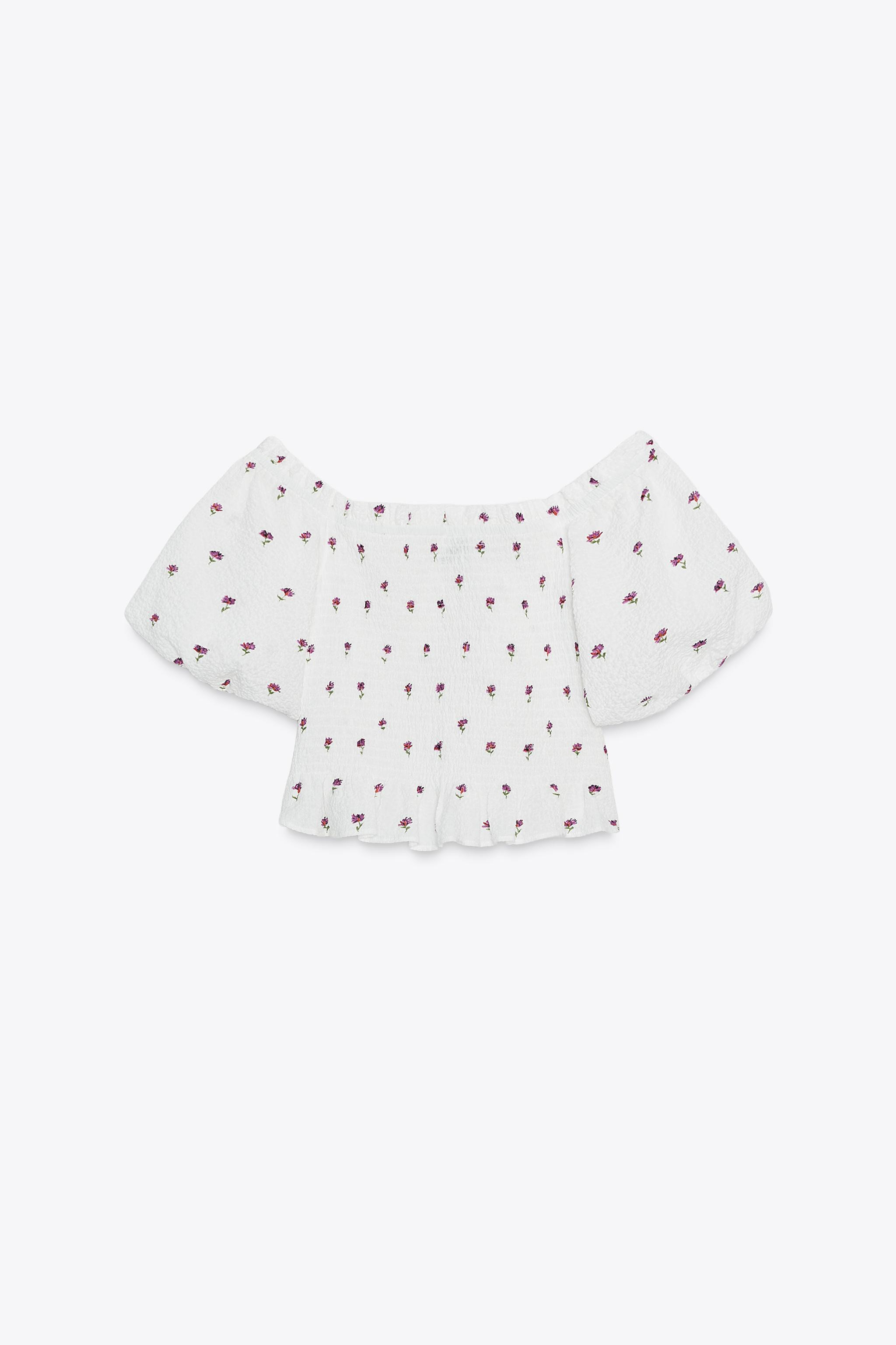 FLORAL PRINT TOP | Zara UK