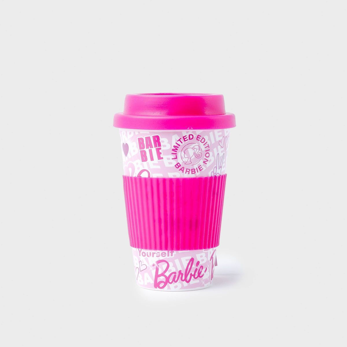 Barbie X Skinnydip 13.5 fl oz Graphic Travel Mug - Pink | Target