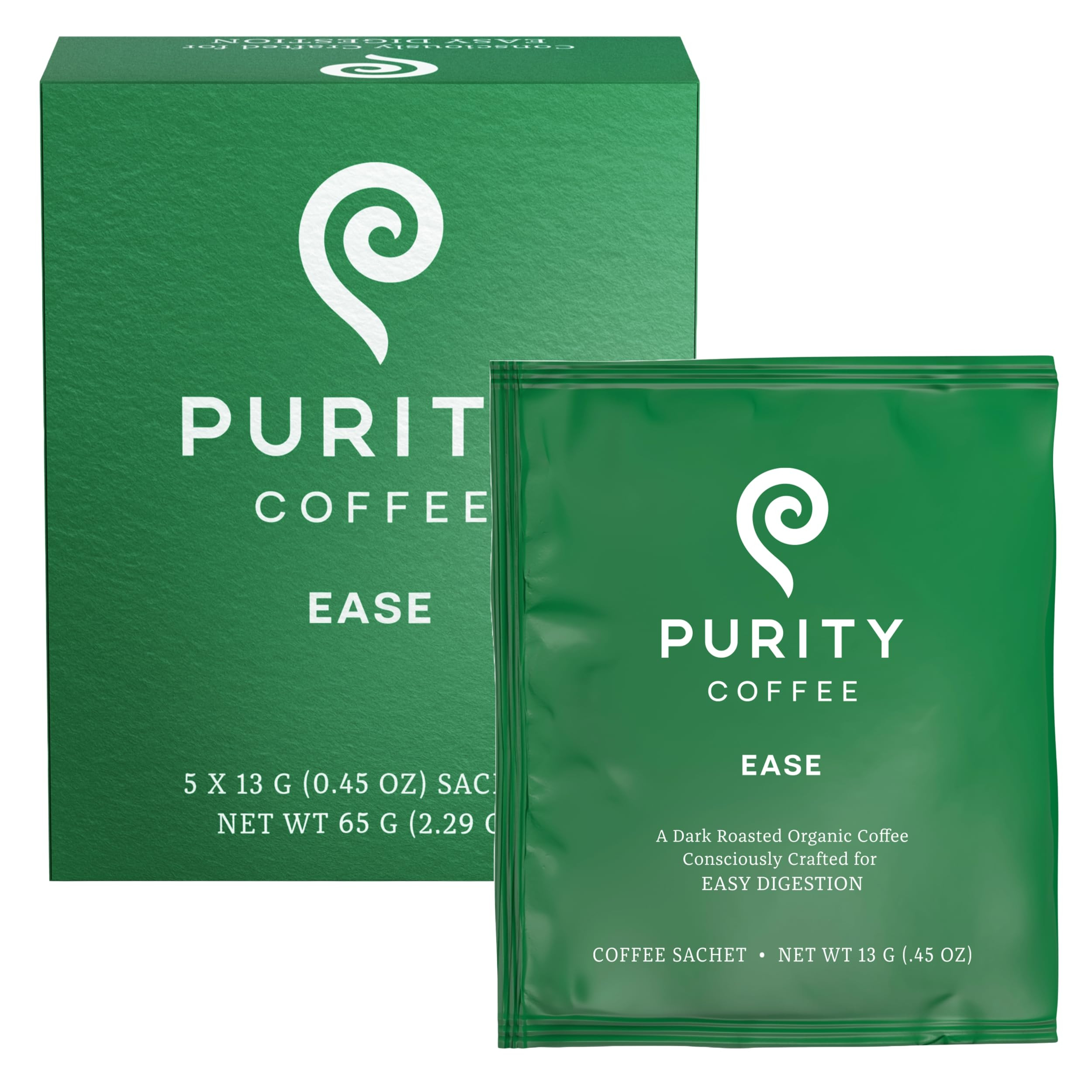 Purity Coffee EASE Dark Roast Low Acid Organic Coffee - USDA Certified Organic Specialty Grade Ar... | Amazon (US)