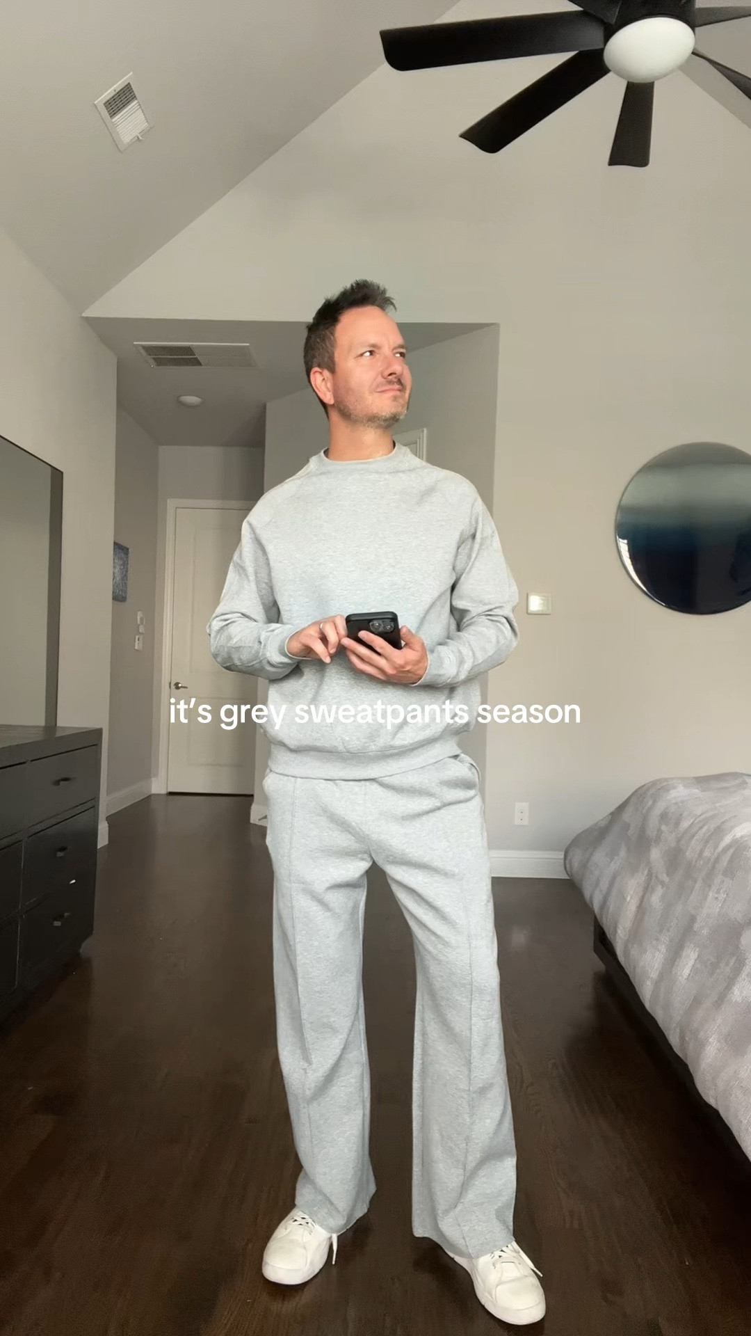 So ready for cooler weather and gray sweatpants season! Who else is ready? 

#LTKCon2026

#LTKMens #LTKootd #LTKSeasonal