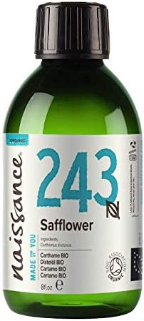 naissance Organic Safflower Oil 8 fl oz - Pure & Natural, Certified Organic, Cold Pressed, Vegan,... | Amazon (US)