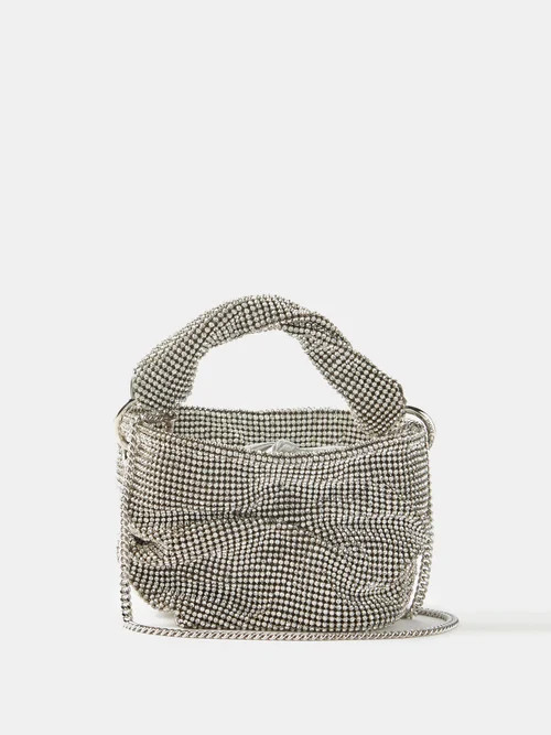 Jimmy Choo - Bonny Crystal-chainmail Clutch Bag - Womens - Silver | Matches (US)