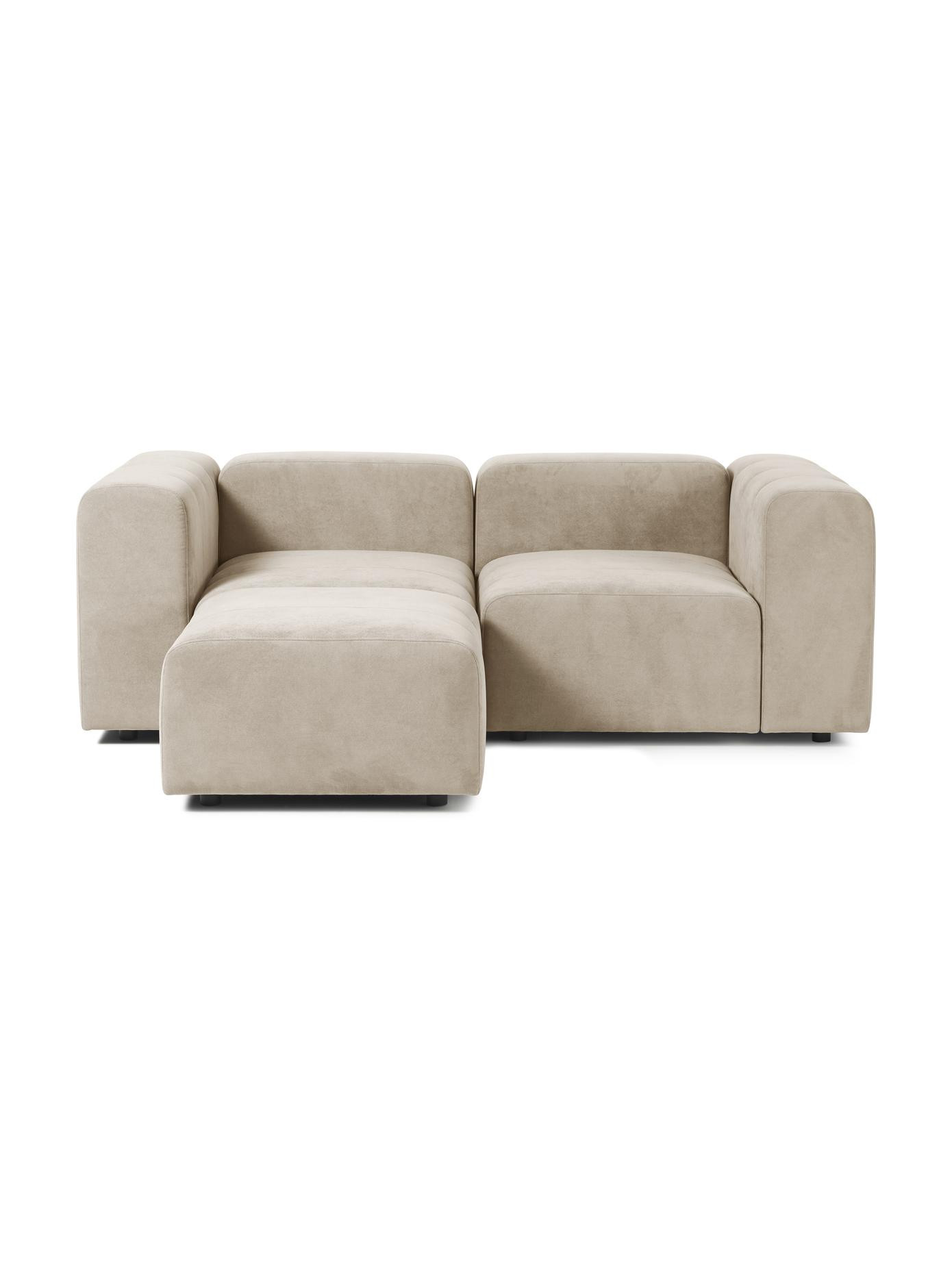 Modulares Sofa Lena (3-Sitzer) mit Hocker | Westwing EU