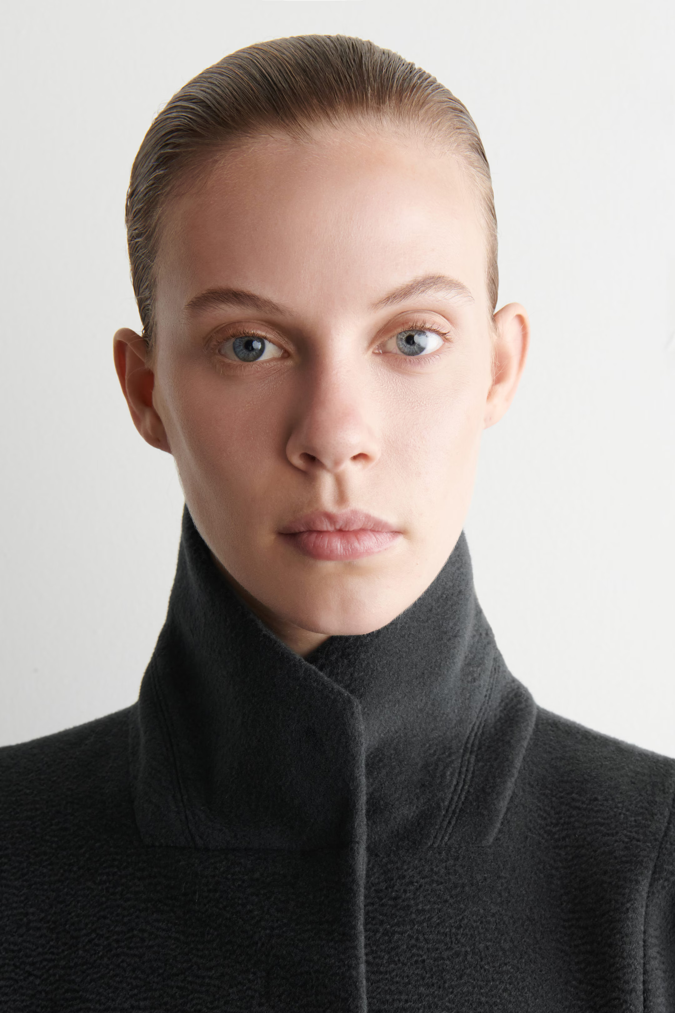 TAILORED WOOL-ZIBELINE LONG COAT - STEEL | COS US | COS (US)