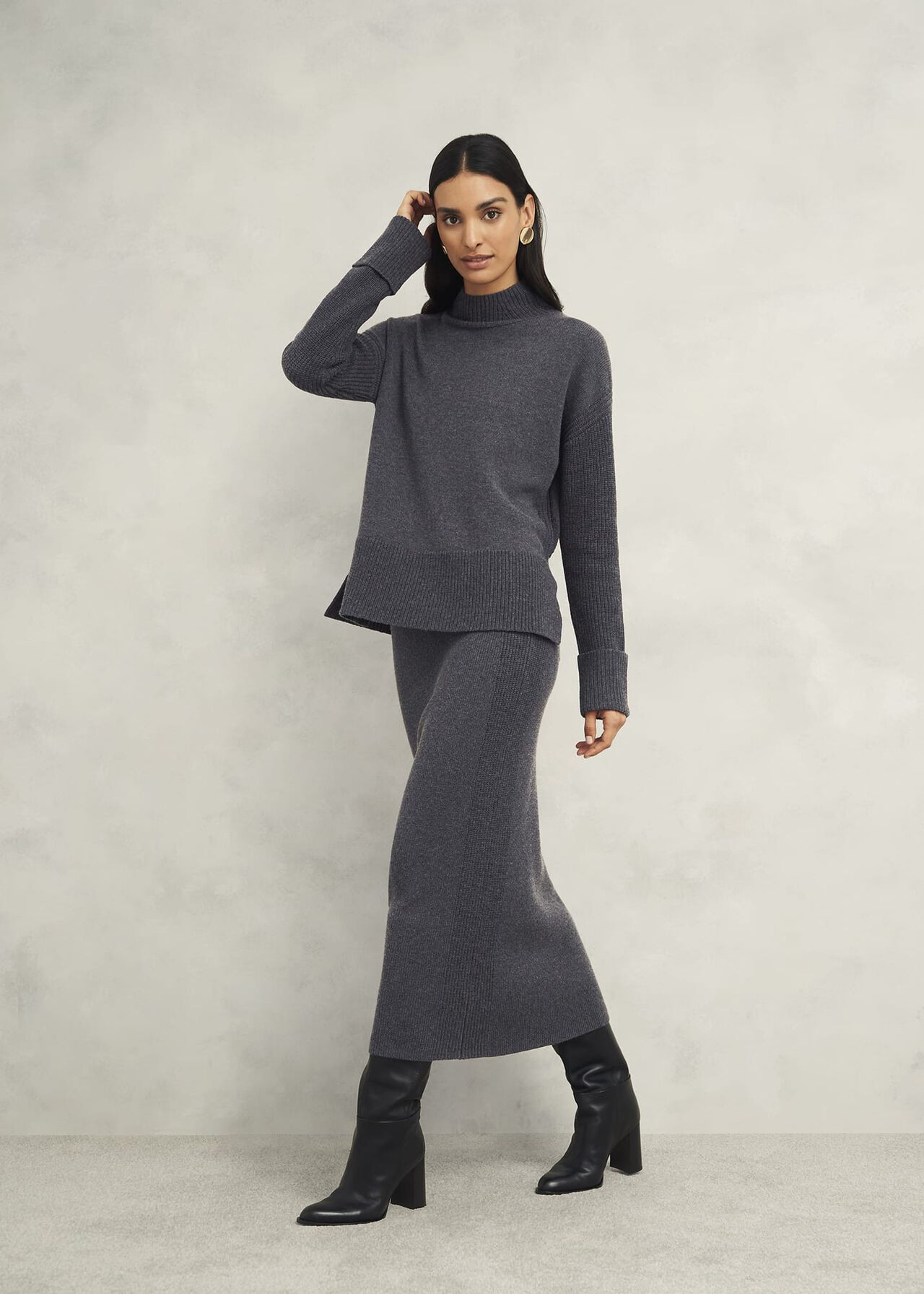 Gaskell Co-ord Wool Cotton Jumper | Hobbs UK | | Hobbs