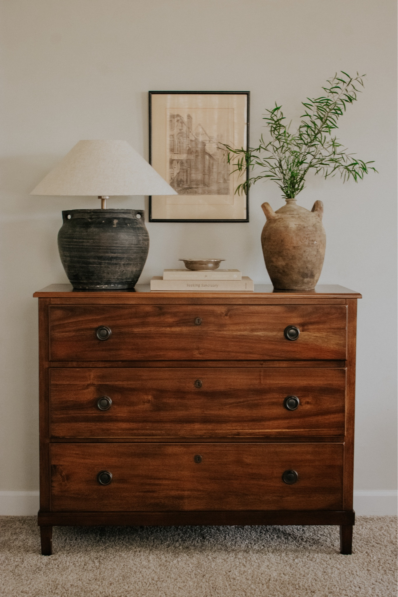 Dresser styling; organic modern; vintage modern; neutral home interiors; neutral decor

#LTKHome