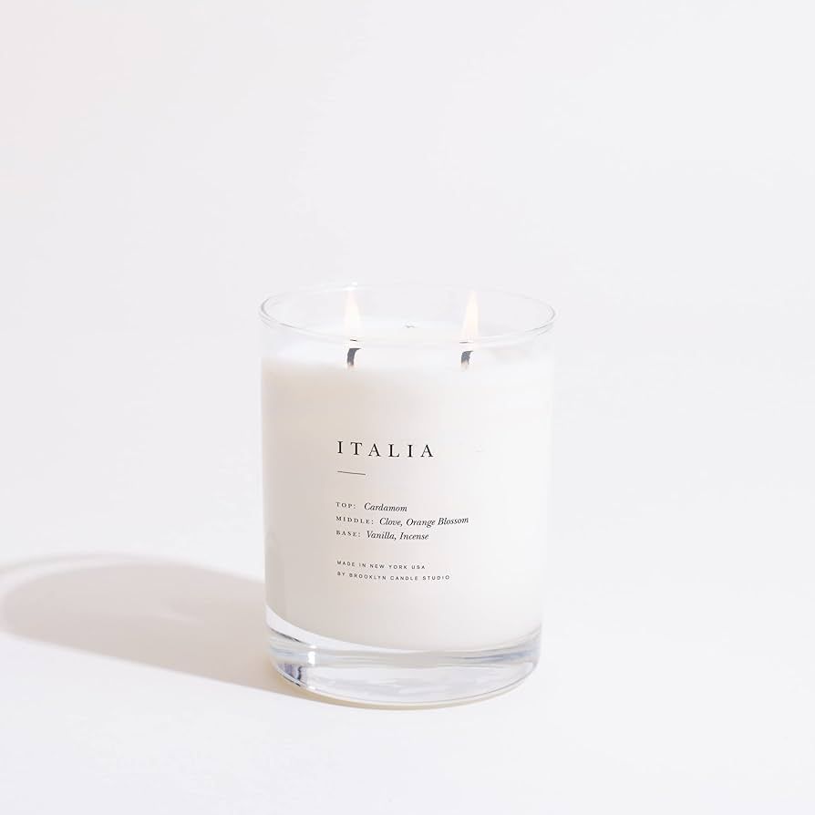 Brooklyn Candle Studio Italia Escapist Candle | Luxury Scented Candle, Vegan Soy Wax, Hand Poured... | Amazon (US)