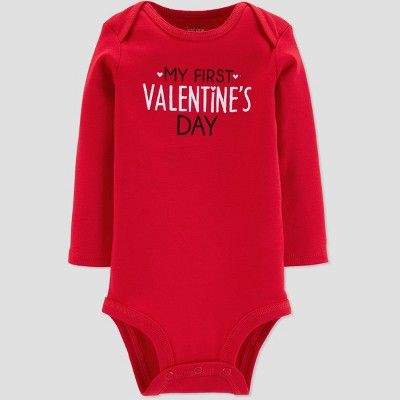 Baby My First Valentines Bodysuit - Just One You® made by carter's Red | Target