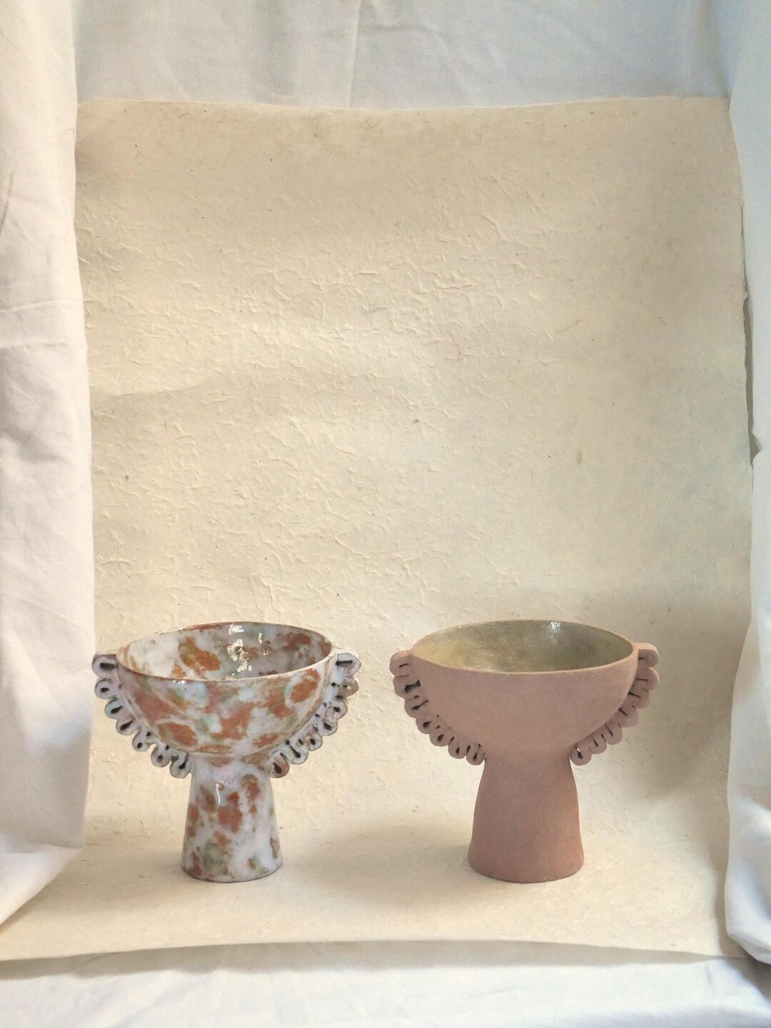 Handcrafted Serrated Terracotta Ceramic Bowl désirée - Etsy | Etsy (US)