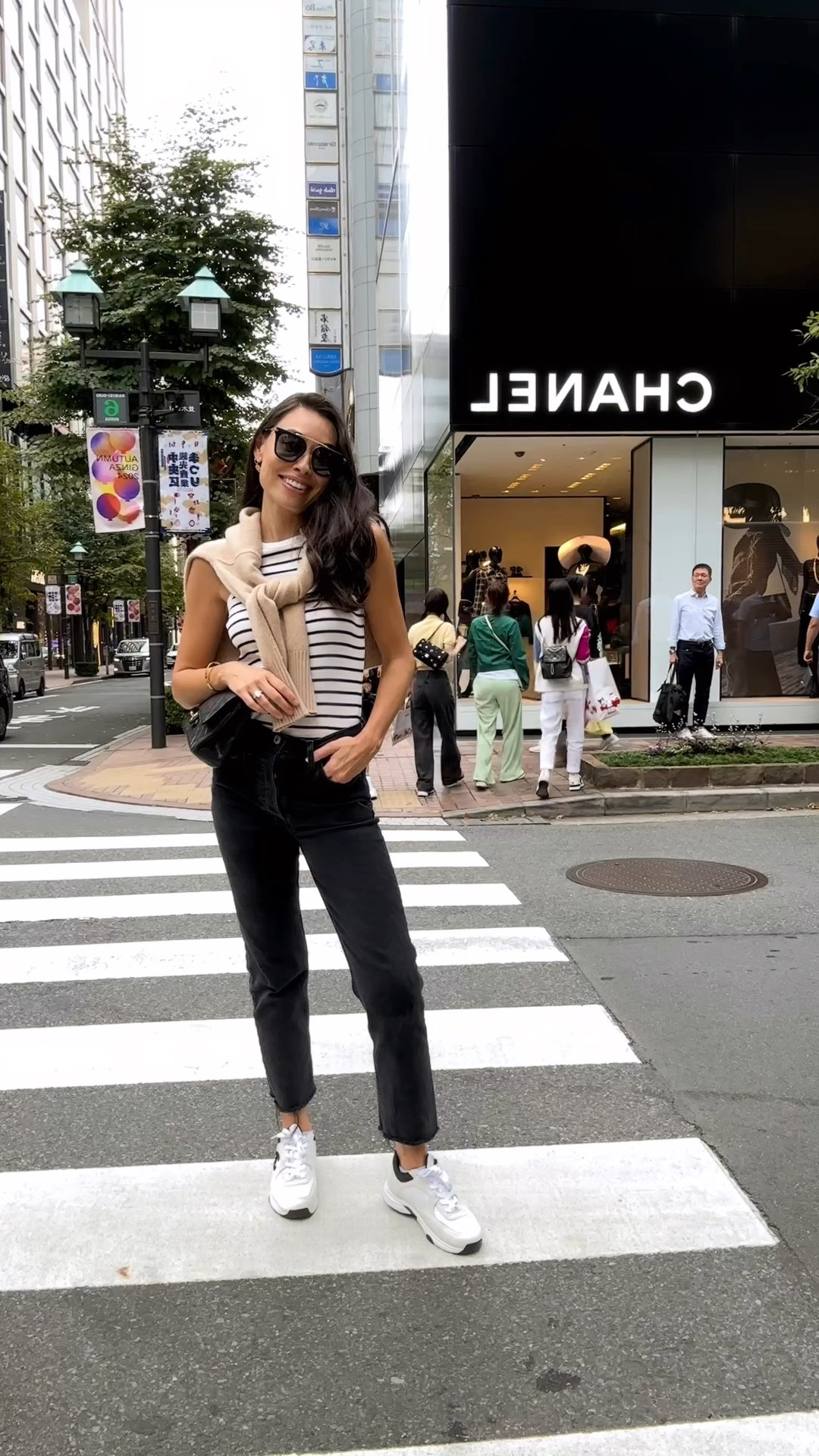 Vintage shopping in Tokyo. Jeans, neutral outfit, sneakers. 

#LTKVideo #LTKTravel #LTKSeasonal