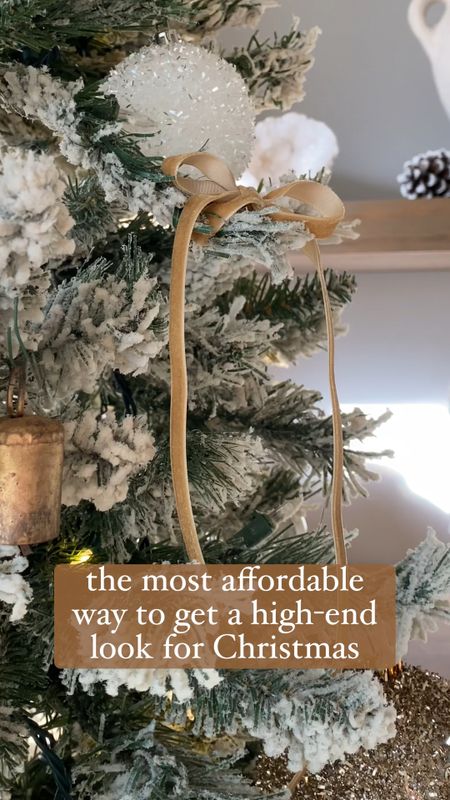 This year I did a little something different in our living room and discovered a super affordable way to pull your Christmas decor together! 

I grabbed a roll of this gorgeous velvet ribbon and added it to the Christmas tree, to some of the lanterns in the room, and on the reindeer statue 😝🦌 I think it looks high-end, and I still have so much ribbon leftover! Thinking about adding it to the garland on the mantel and the front door wreath! 😍😍😍 

I love that this color of ribbon repeats some of the gold and champagne tones we already have in our holiday decor! Amazing bang for your buck!

#christmasdecor #christmastree #holidaydecor #christmasdecorations #ltkchristmas #ltkhome #ltkholiday #ltkseasonal #amazonfinds #amazonfavorites #amazonchristmas #neutralhomedecor #neutralhome #holidayinspo #christmasinspo #christmas2023 #ribbon

#LTKhome #LTKstyletip #LTKHoliday