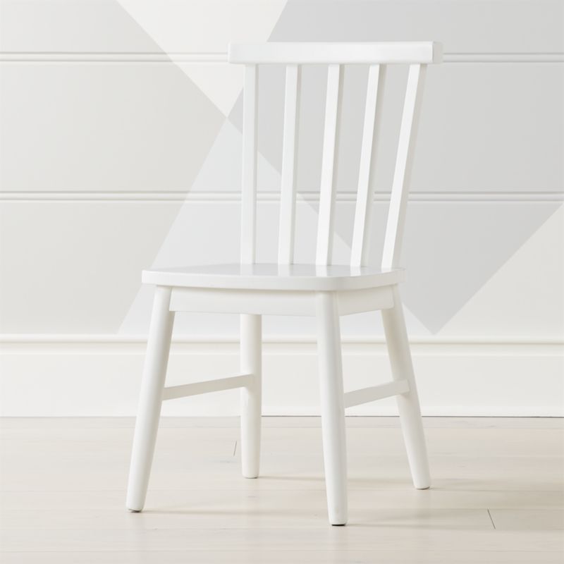 Shore Kids White Wood Play Chair + Reviews | Crate & Kids | Crate & Barrel