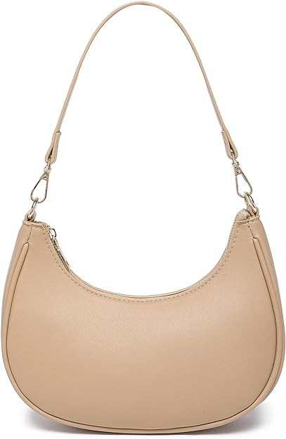 Shoulder Bags for Women, Cute Hobo Tote Handbag Mini Clutch Purse with Zipper Closure | Amazon (US)