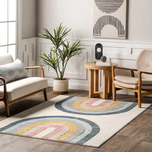 Kalliope Portia Kids Retro Beige Rug | Rugs USA