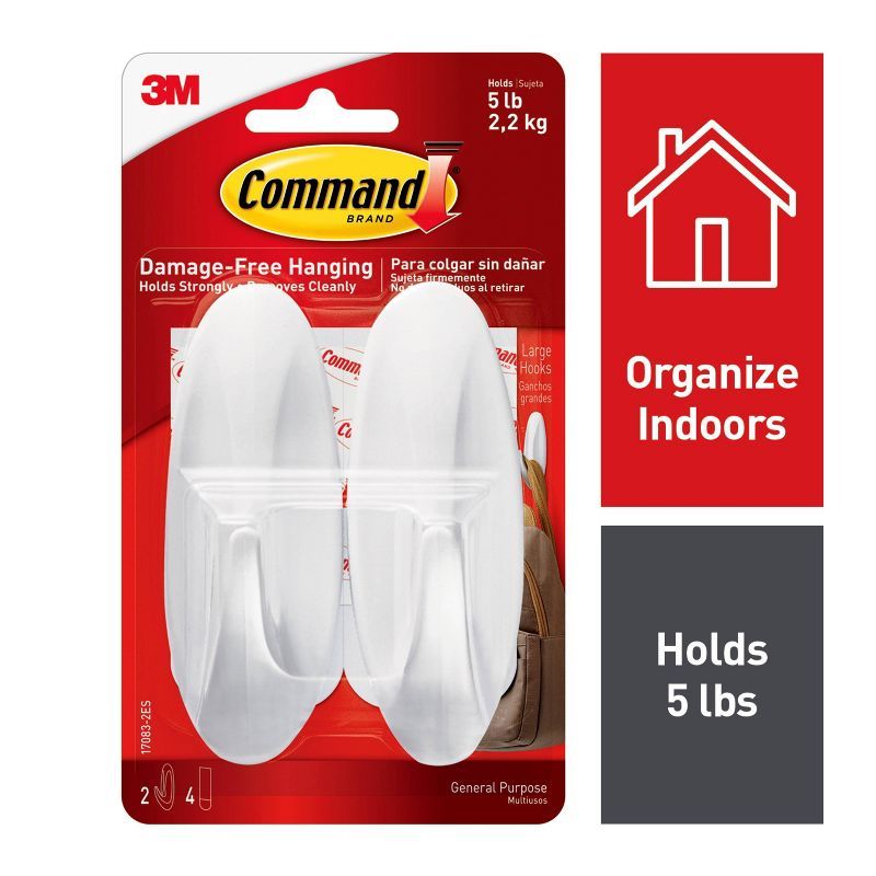 Command Designer Hooks (2 Hooks 4 Strips) White | Target