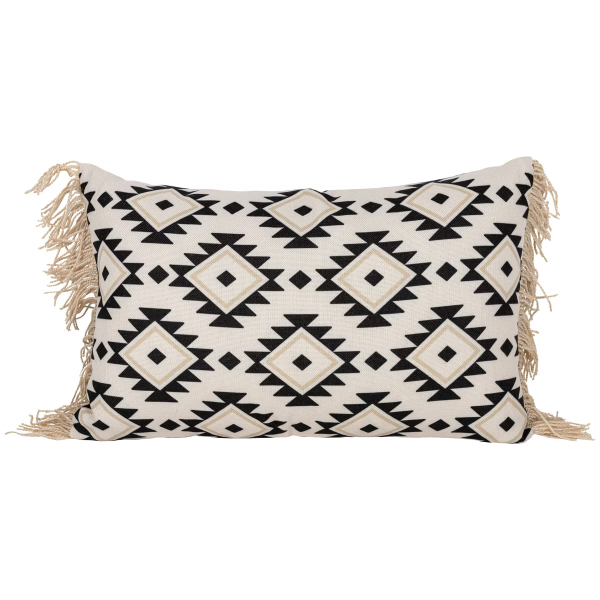 14X22 Inch Hand Woven Southwest Geo Outdoor Pillow Polyester With Polyester Fill by Foreside Home... | Target