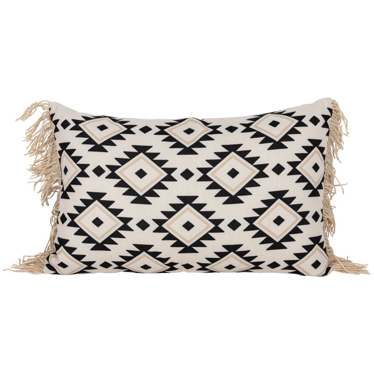 14X22 Inch Hand Woven Southwest Geo Outdoor Pillow Polyester With Polyester Fill by Foreside Home... | Target