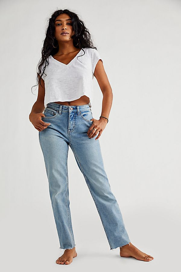 CRVY High-Rise Vintage Straight Jeans | Free People (Global - UK&FR Excluded)