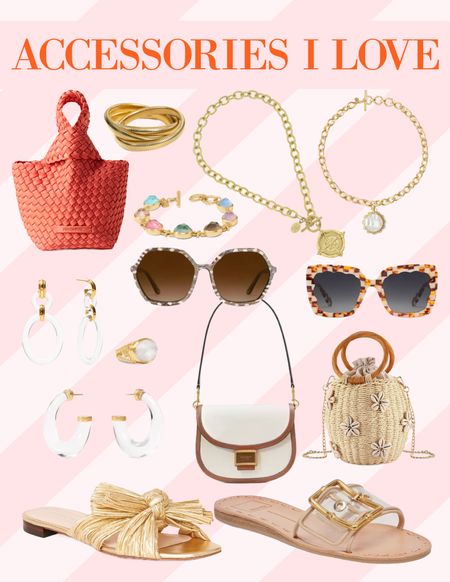 Accessories I love at various price points. 
Summer bags
Sunglasses 
Necklaces 
Summer sandals 
Julie Vos 

#LTKOver40 #LTKFindsUnder100 #LTKStyleTip