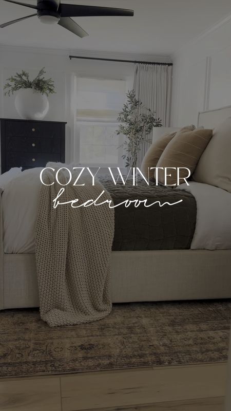 Simple and cozy winter bedroom! Absolutely love our thick quilt.

#LTKhome