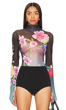 AFRM Milo Bodysuit in Aqua Rose Nude from Revolve.com | Revolve Clothing (Global)